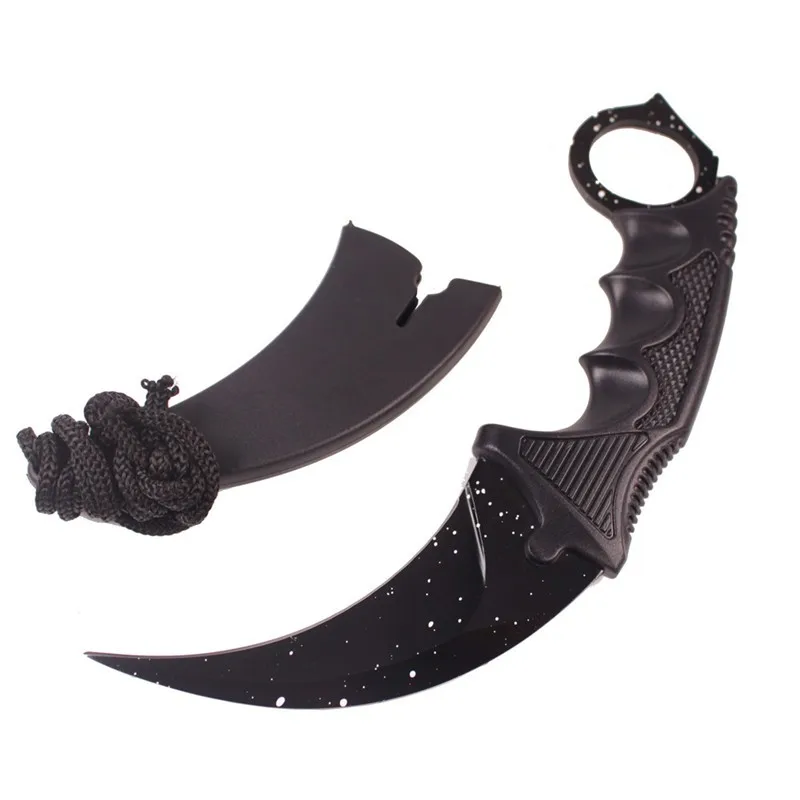 CS Cold Karambit нож CS GO контр страйк ножи для выживания охотничий нож инструменты для кемпинга с оболочкой для охоты на открытом воздухе