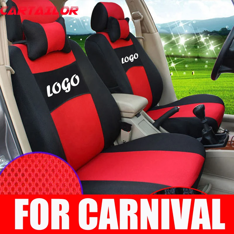 

CARTAILOR cover seat protection for kia carnival 2006 2007 2008 seat covers interior accessories mesh car seat cover supports