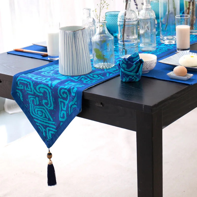 100 Cotton Table Runner Original Design Abstract Animal Face Printed