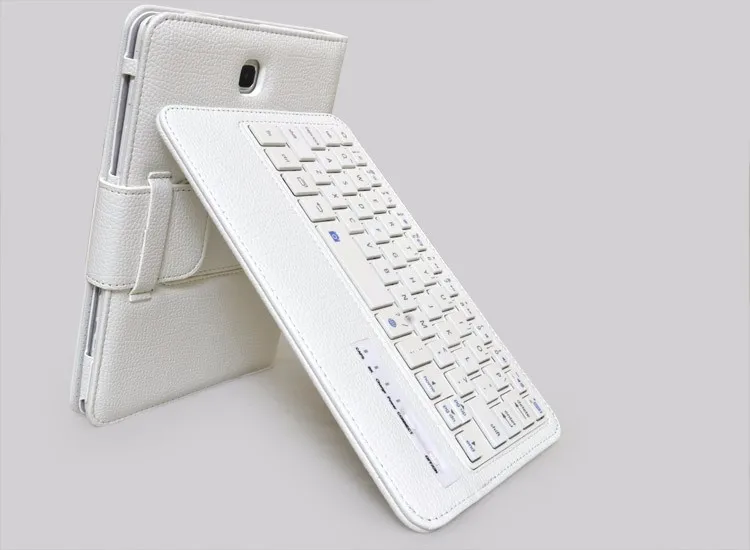 Портфолио Folio PU кожаный чехол для Samsung GALAXY Tab S2 8 0 T710 T715 R Съемный беспроводной Bluetooth
