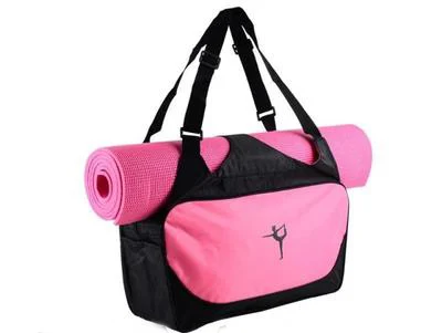 Multifuctional нейлон открытый женский Йога мешок профессиональный Для мужчин и Для женщин Фитнес спортивную сумку Йога обучение женский Gym bag - Цвет: Pink