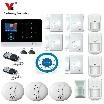 YoBang Беспроводная GSM GPRS домашняя система охранной сигнализации ip-камера WIFI