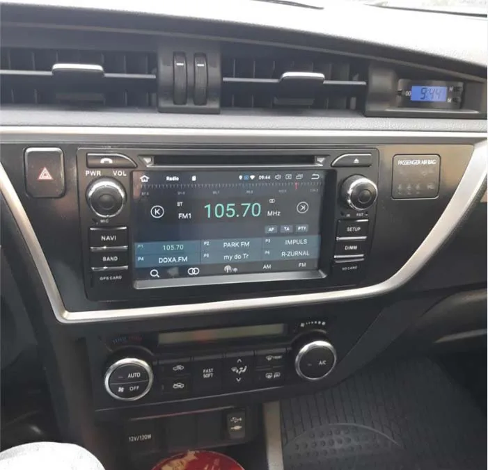 Perfect OZGQ Android 7.1 Car Radio Player For 2013-2015 Toyota Auris Auto GPS Navigation BT Radio TV Audio Video Stereo 2