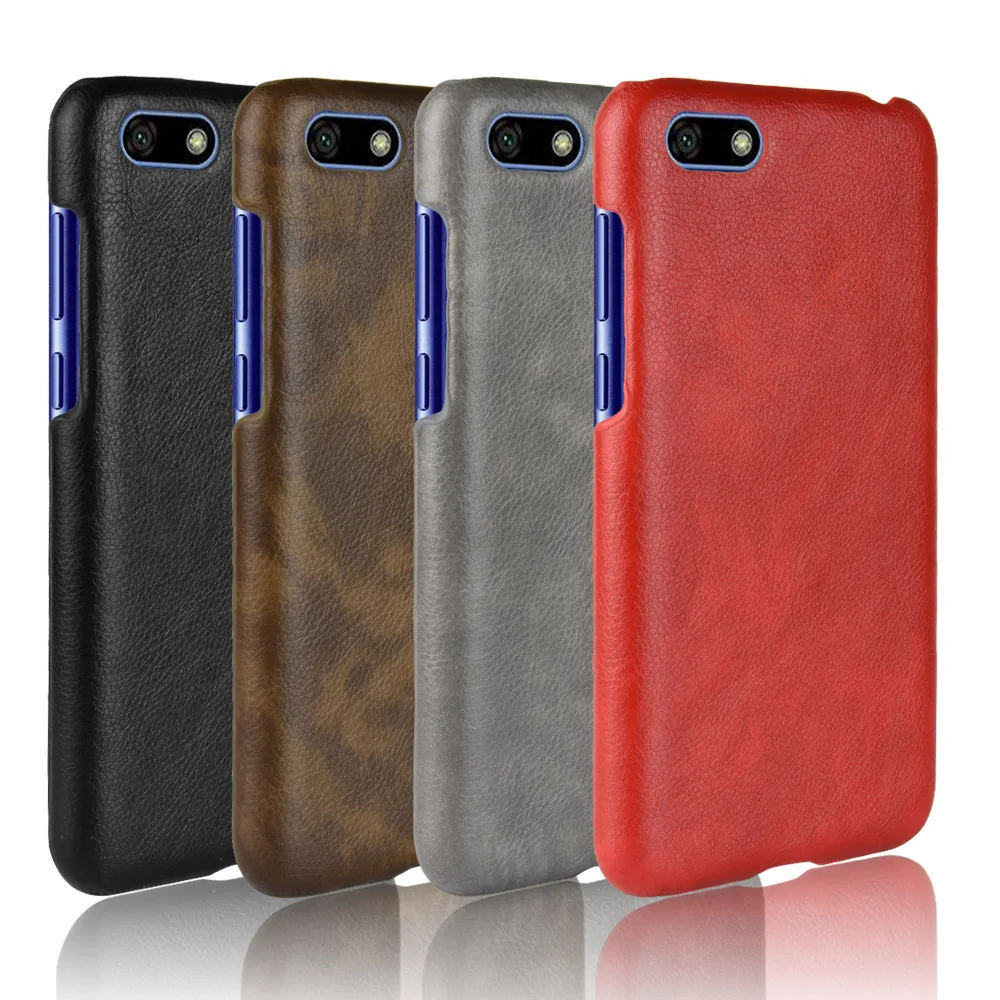 

For Honor 7A DUA-L22 Case Litchi Skin Pattern PU Leather and PC Book Cover For Huawei Honor 7A Russian Version 7 A Phone Case