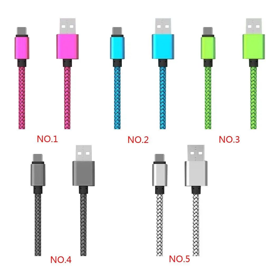 Многоцветные 1 м/2 м/3 м Быстрая зарядка usb type C кабель Мобильный телефон провод для быстрого заряда линии 2.4A USB C шнур для передачи данных Высокое качество