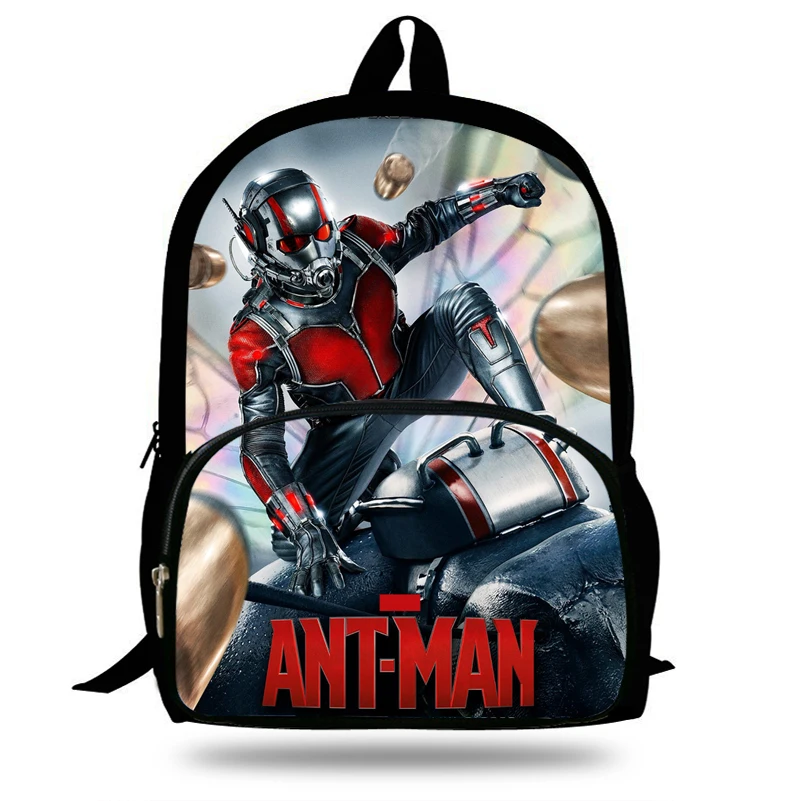 16inch Cool School Bags Boys Marvel Avengers Antman Backpack For Teenagers Bag Gift Girls Student Bookbag