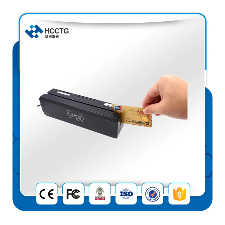 

New Promotion Magnetic Stripe & IC Card & Psam Card & RFID Card Combo Smart Card Reader&Writer HCC80