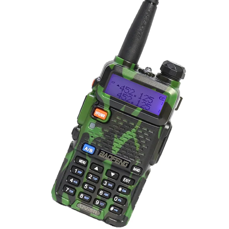 BaoFeng UV-5R Walkie Talkie Two Way Radio UV5R transceiver 128CH 5W VHF UHF 136-174Mhz & 400-520Mhz Dual Band 
