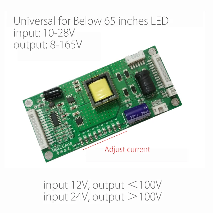 Ниже 65 дюймов светодиодный драйвер лампы с подсветкой ЖК-телевизор плата постоянного тока повышающая плата универсальная Модифицированная пластина