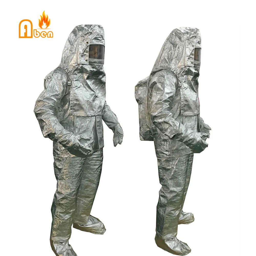 1000 degree Heat resistant Aluminum foil insulation suit aluminized suit for the foundry