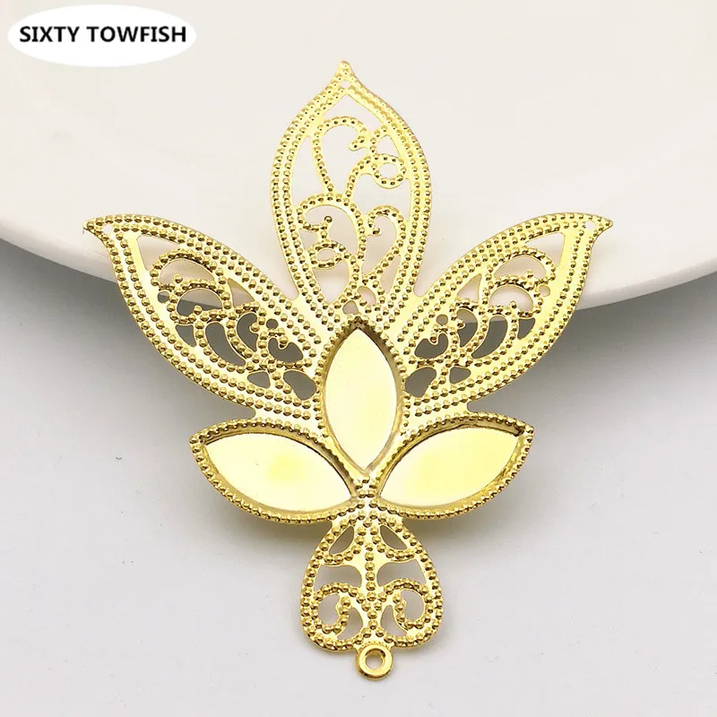 20 шт. Бронзовые Подвески в античном стиле 58 х72 мм|filigree flower|jewelry diy componentsmetal filigree |
