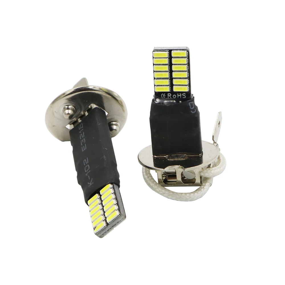 YSY 4X H1 H3 Автомобильные противотуманные фары 4014 SMD Автомобильная лампа 24