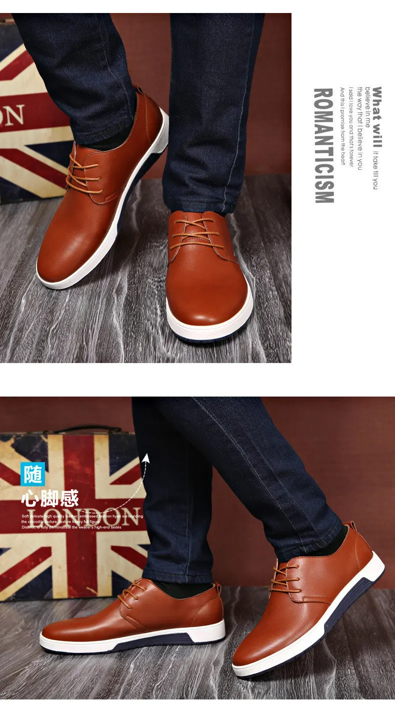 Merkmak/брендовая мужская обувь; Повседневная модная кожаная обувь; цвет черный, синий, коричневый; обувь на плоской подошве для мужчин; Прямая поставка