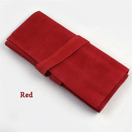 Парикмахерские ножницы складной мешок ножницы комплект для упаковки Ножницы сумка складные кожаные сумки парикмахерские волосы Чехол для ножниц сумка держатель - Цвет: Красный