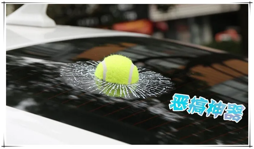 

Car Funny Auto Car Styling Ball Hits Car Body Window 3D Sticker for hyundai tucson opel astra k mokka volvo xc60 ford focus 2 3
