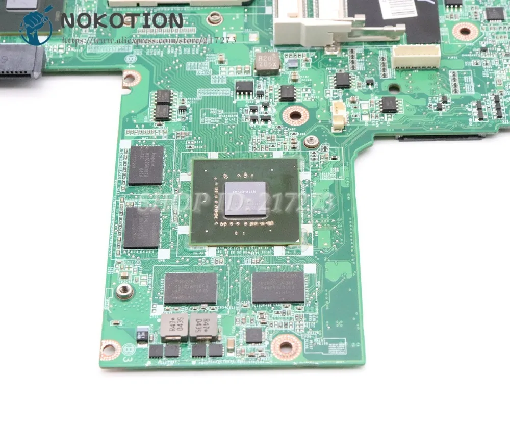 NOKOTION CN-0C9RHD 0C9RHD для Dell XPS 15 L501X Материнская плата ноутбука DAGM6BMB8F0 HM57 DDR3 GT420M дискретной графикой