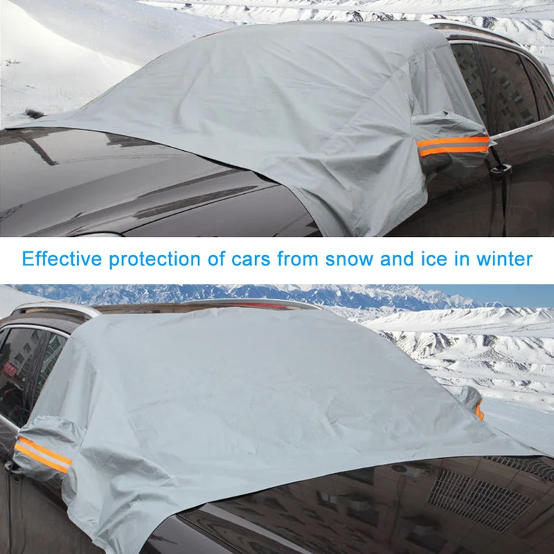 Зимние водонепроницаемые автомобильные чехлы, покрытие на лобовое стекло автомобиля, утолщенное, анти-морозное, уличное, снежное стекло, снежное покрытие, уличное, автомобильные аксессуары