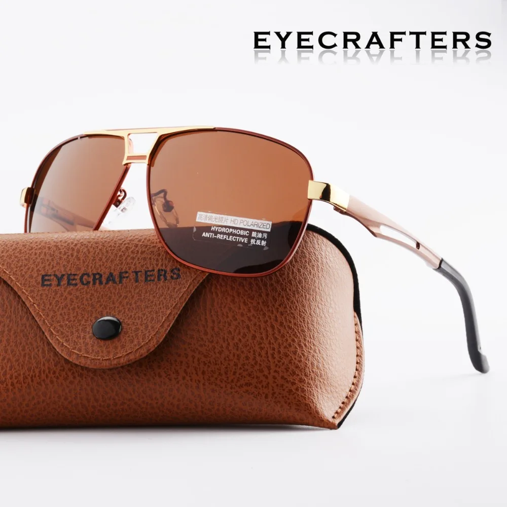 Eyecrafters дизайнерские HD поляризационные солнцезащитные очки мужские водительские