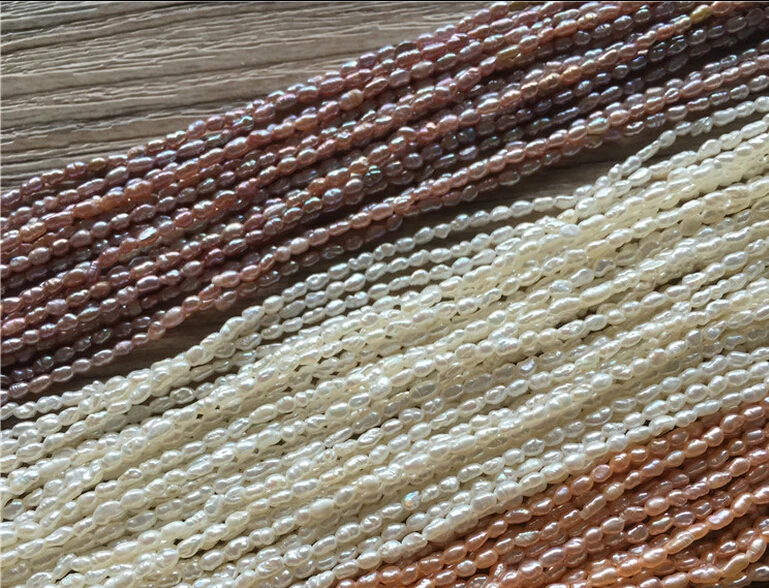 

Natural fresh water pearl 1.5-1.7mm meter shape water drop Super Light Mini DIY semi-finished products