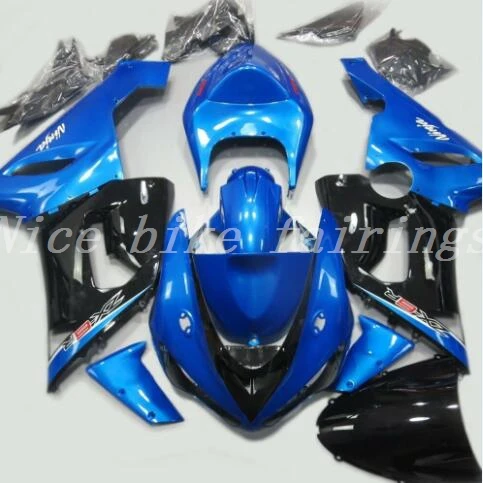 

New Abs motorcycle Fairings Kit Fit for kawasaki Ninja ZX6R 636 2005 2006 05 06 6R ZX-6R 600CC Bodywork set custom blue black
