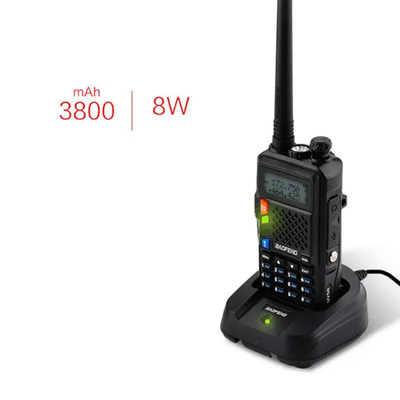 

UV-5X Walkie Talkie Upgraded Version of UV-5R UHF+VHF Two-Way Radio FM Function Original Main Board Portable Transceiver