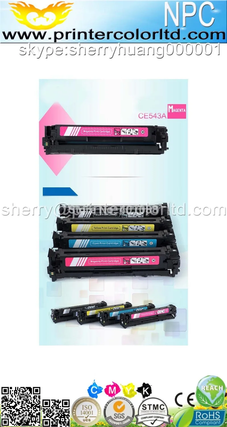 Для hp CE320A CE321A CE322A CE323A совместимый цветной тонер-картридж для лазерного принтера hp color laserjet CP1525N 1525NW CM1415FN