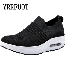 Yrrfuot Женская прогулочная обувь Высокое качество на открытом воздухе женская обувь летние женские лоферы Air Sole обувь Кроссовки на танкетке женская обувь