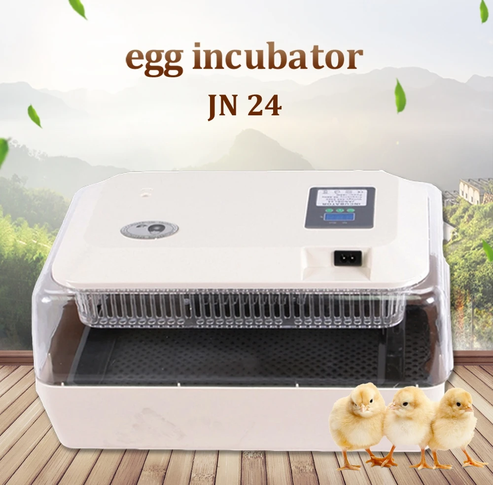 

24 Eggs Mini Digital Eggs Incubator Hatcher Automatic Turning Machine Chicken Duck Bird Egg Hatchery Hatching Machine