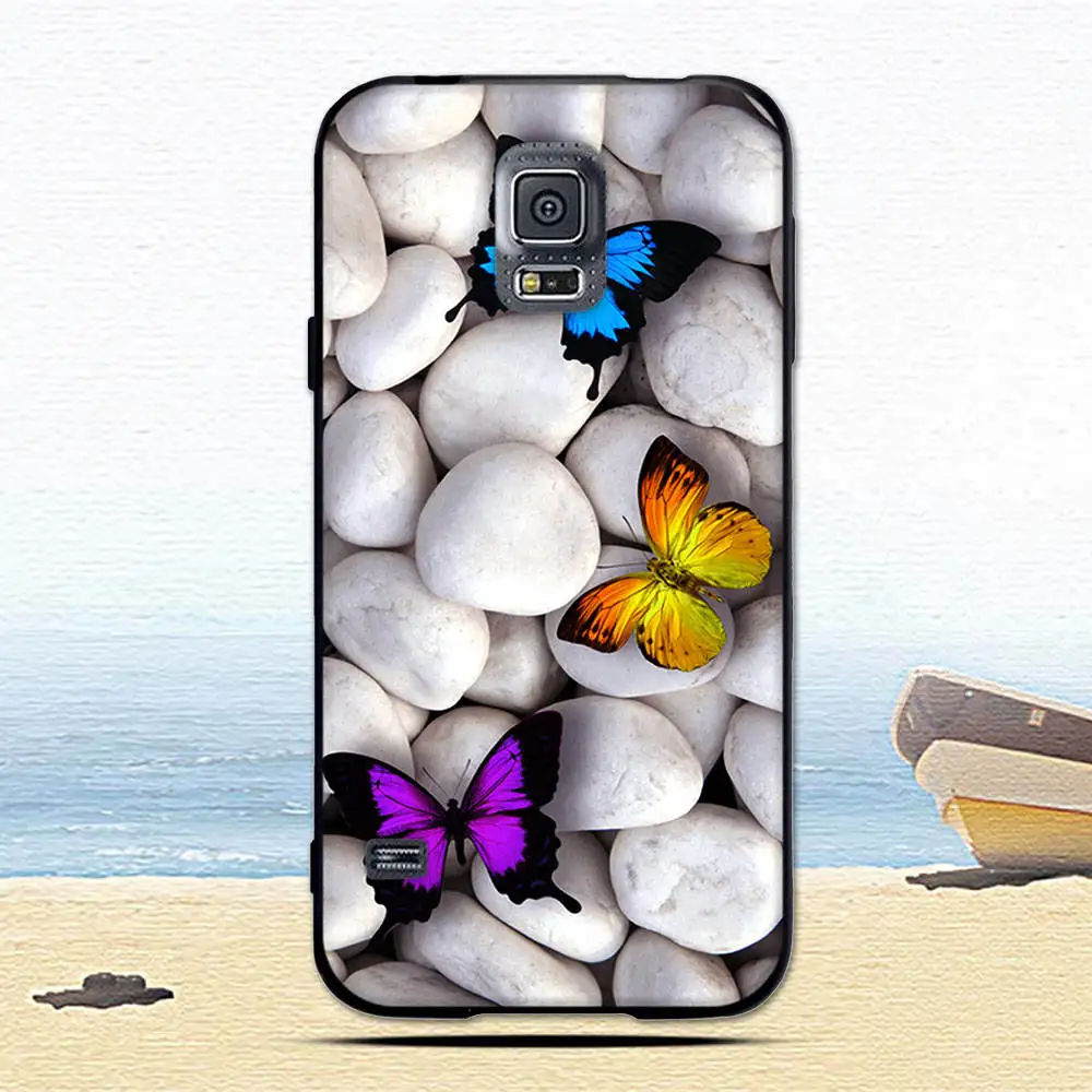 Чехол для Samsung Galaxy S5 I9600 SM G900 5 1 дюйма чехлы телефонов с черной границей Мягкая