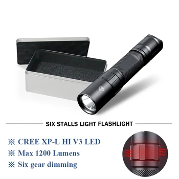 

military flashlight tactical spotlight hunting self defense flash light torch flashlight 18650 charge waterproof lampe torche