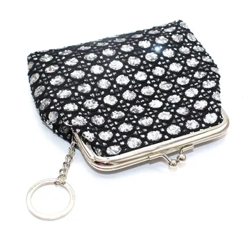 

Woman Bag Sequins Coin Purse Mesh Girls Creative Student Small Wallet porte monnaie femme billeteras para mujer monederos clip