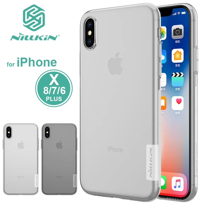 Для iPhone XS Max XR X 8 7 6 6s Plus чехол Nillkin TPU Ультратонкий чехол для телефона для iPhone XS Max XR X 8 7 6 6s Plus силиконовый чехол