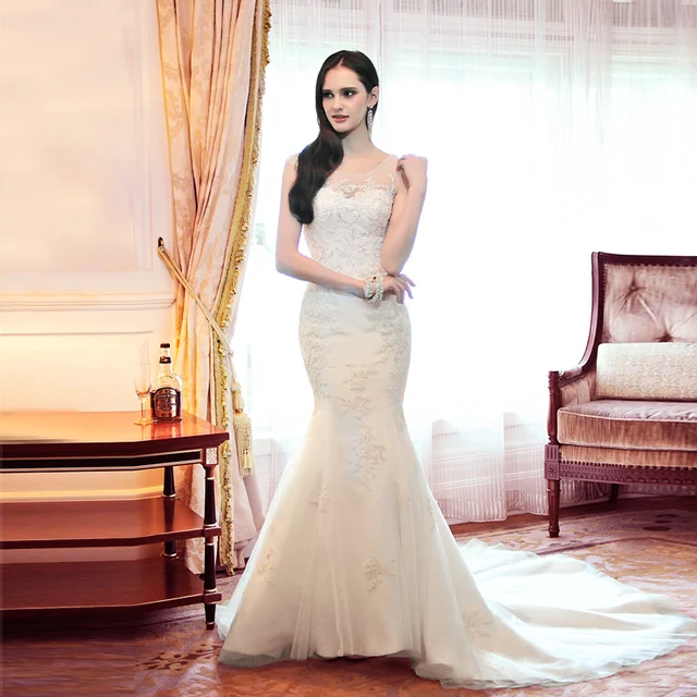 See Thru Wedding Dress