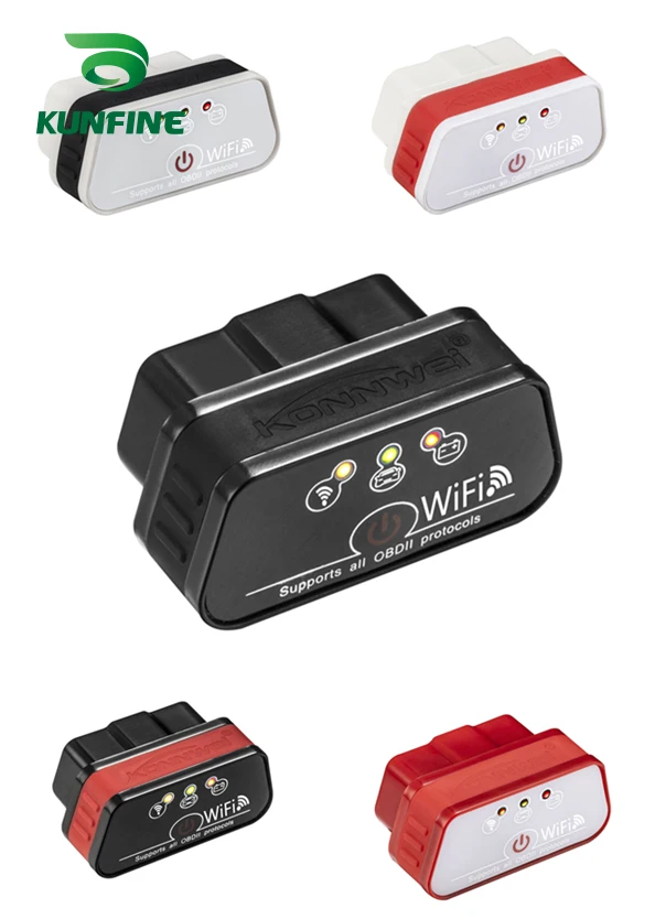 KUNFINE Super Mini KW901 WIFI ELM327 V1.5 ODB2 OBDII Автомобильный диагностический сканер инструмент ELM