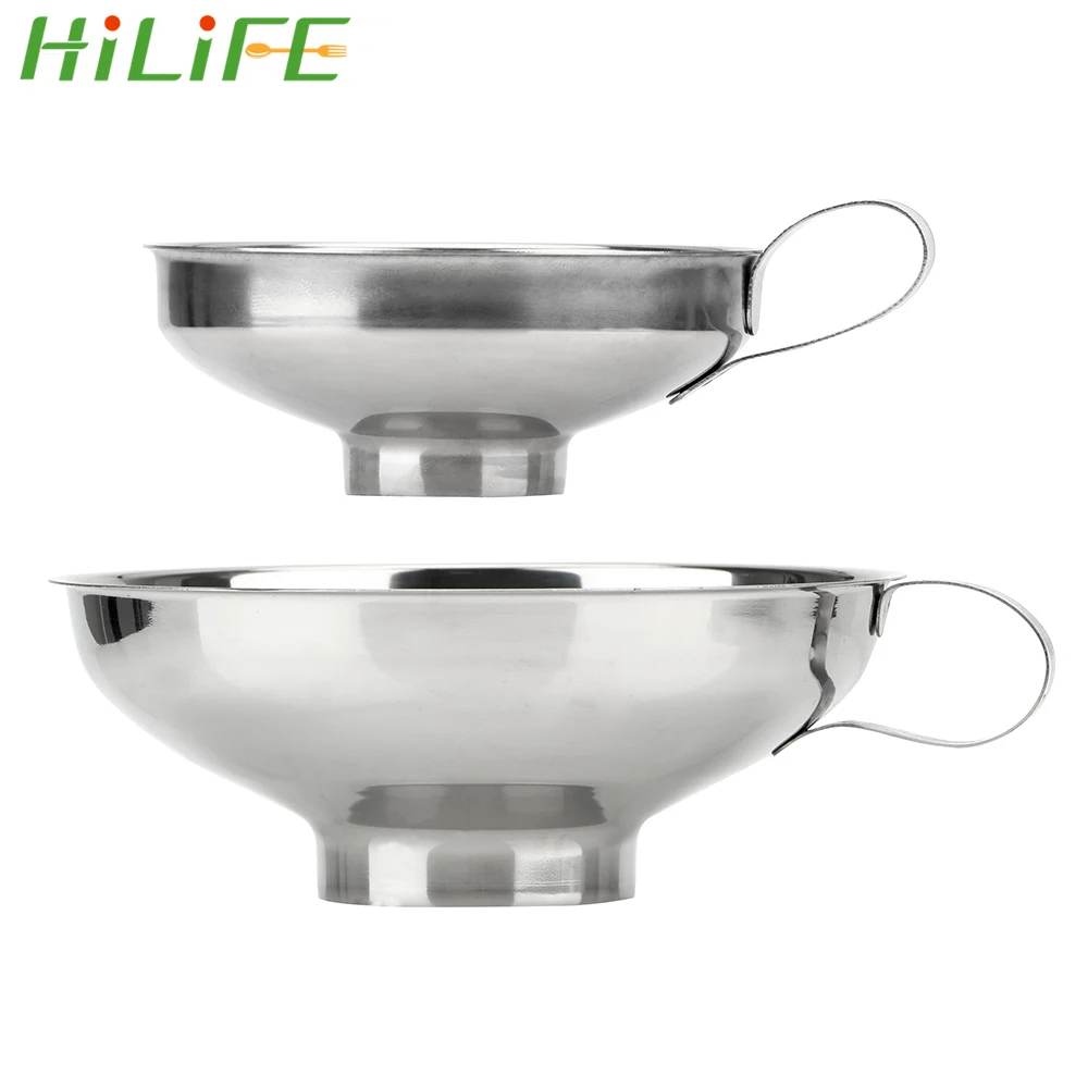 Воронка с широким горлом HILIFE из нержавеющей стали Размеры S/L инструменты для