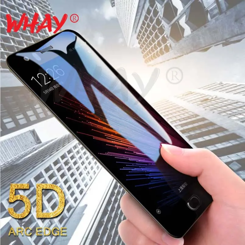 Защита экрана для Huawei P20 Pro стеклянный чехол 5D 9H Flim с изогнутыми краями закаленное