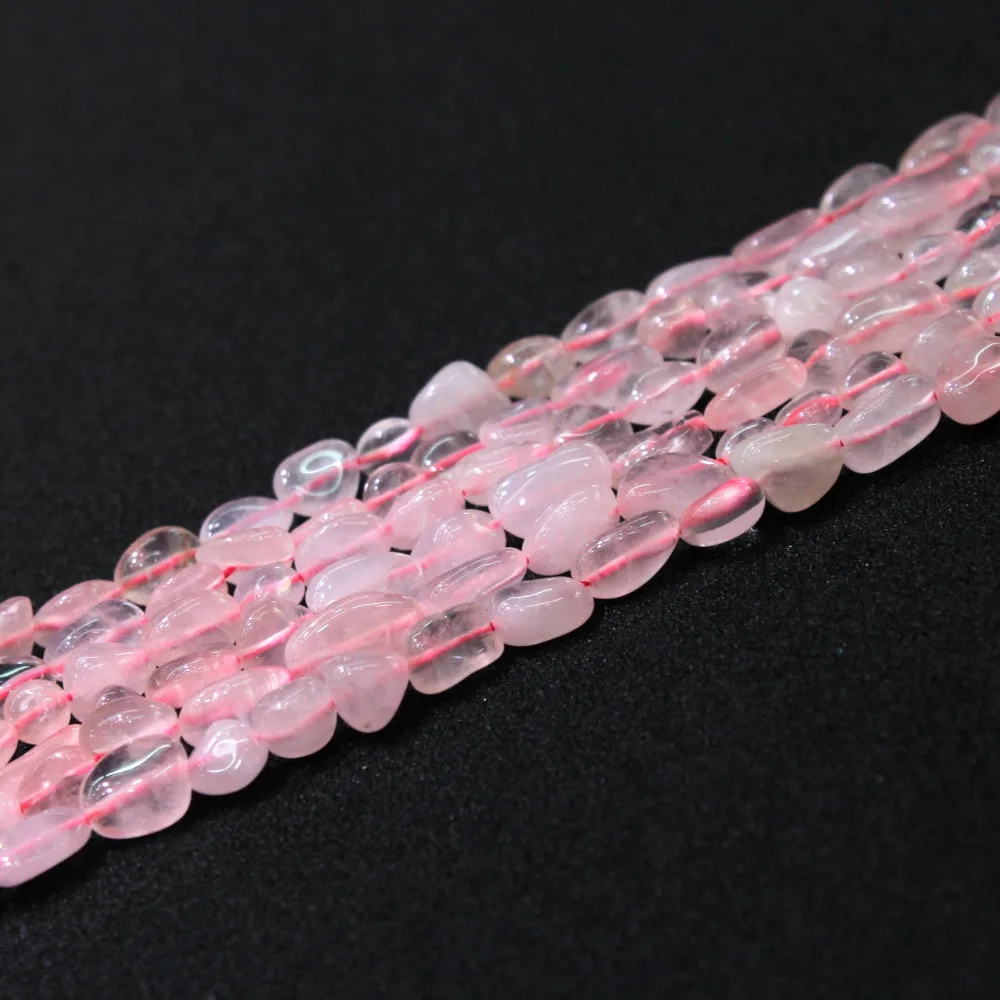 Wholesale Irregular Shape Natural Rose Pink Quartz 5 8mm Stone Beads For Jewelry Making DIY