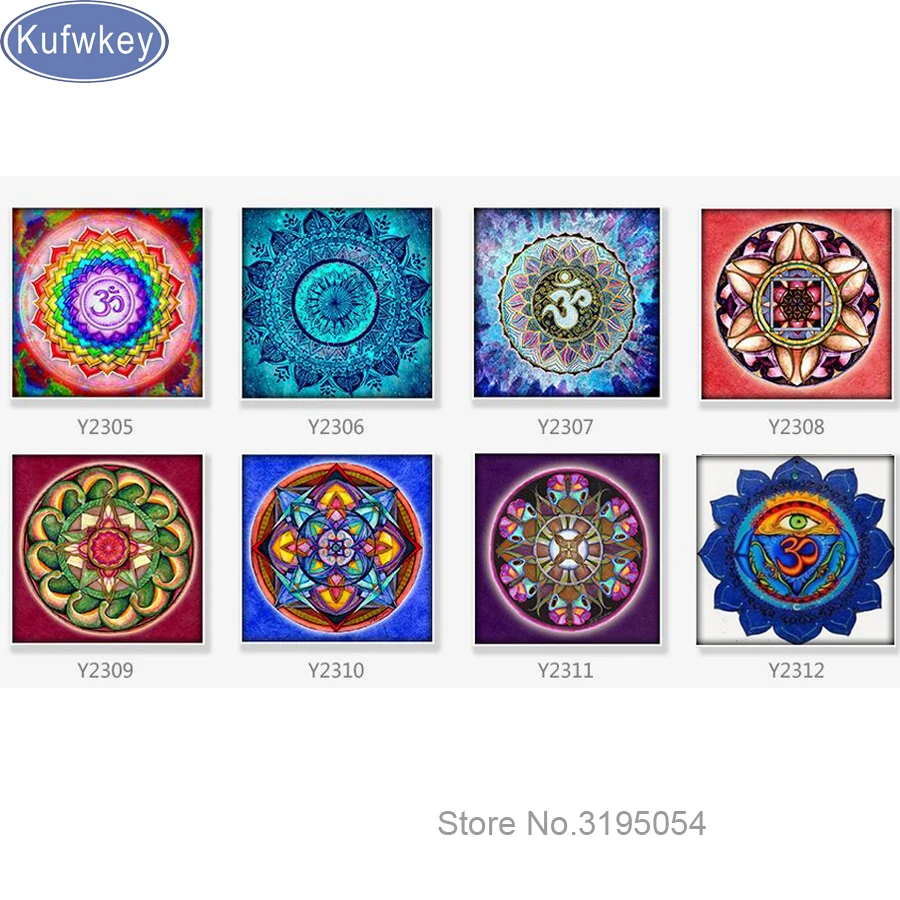 5D DIY Diamond Painting Mandala art Embroidery Cross Stitch Flower Needlework Home Decorative mosaic | Дом и сад