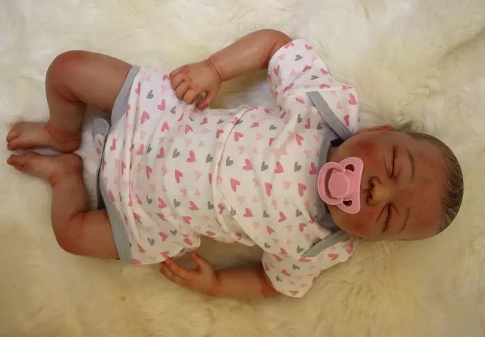 Ребенок присутствует кукла Bebe для девочек 20 &quotReborn Baby спальный куклы