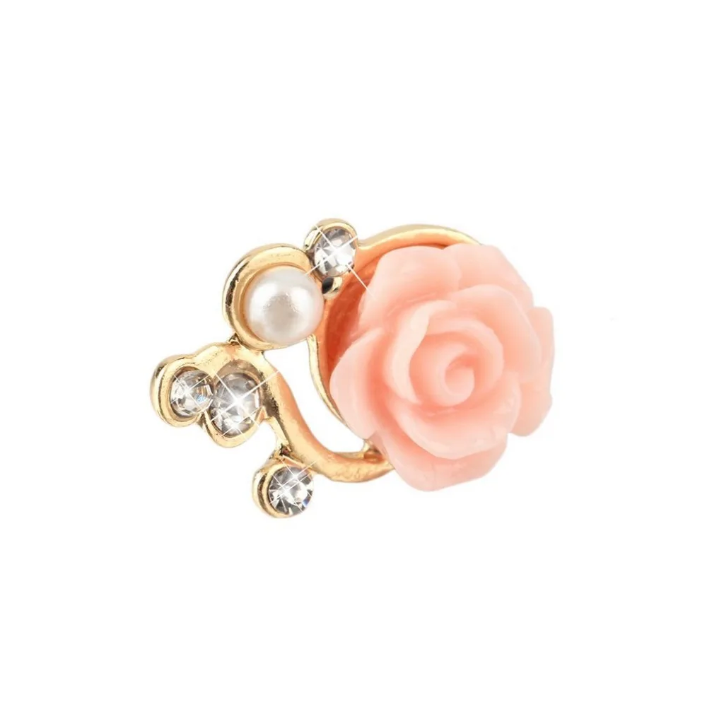 ONLENY Universal Rose Flower Anti Dust Plug For 3.5mm Mobile Phone Accessories Headphone 3D Crystal Bead Pear For iPhone 5 5s 6