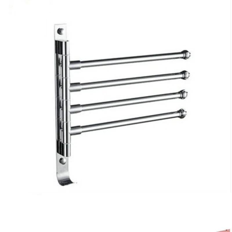 

Towel Bar Stainless Steel Rotating Towel Rack Bathroom Kitchen Wall-Mounted Towel Polished Rack Holder Hardware Accessory