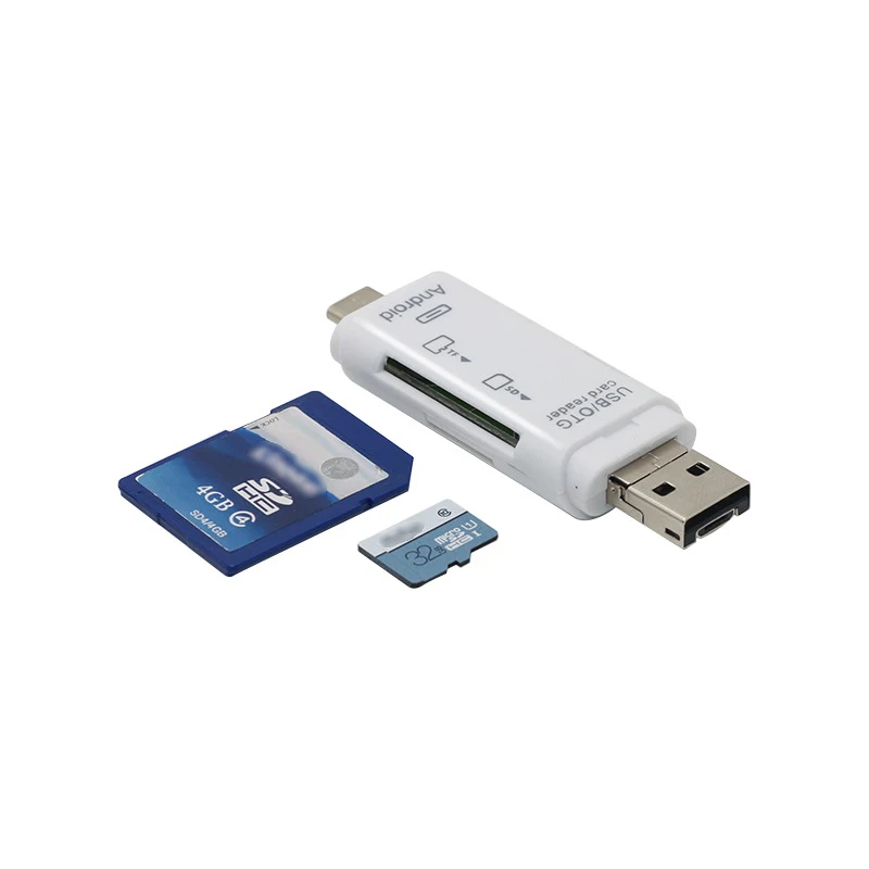 2 в 1 Тип C Otg Micro Usb кардридер sd, TF, Usb памяти OTG кардридер для телефона