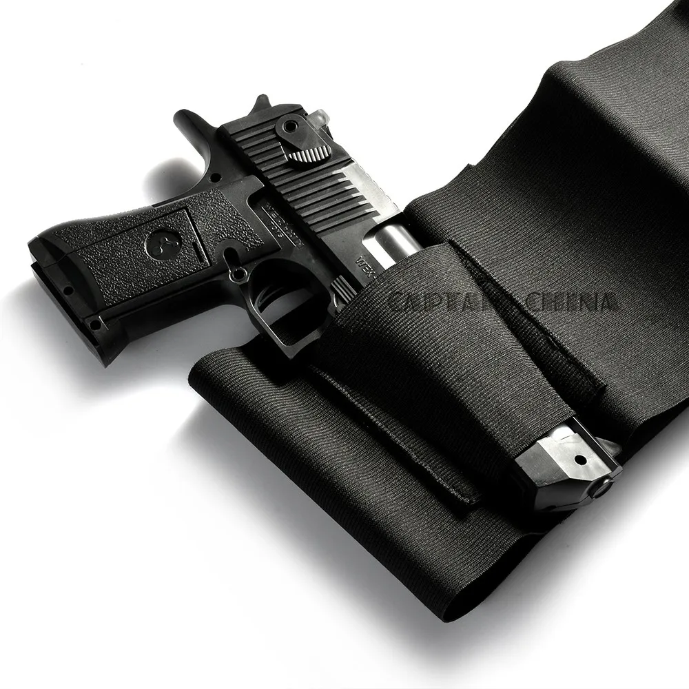 Для Glock Тактический Регулируемый эластичный скрытый эластичный пояс пистолет кобура 2 Magzine Чехлы для Glock 17 19 22 23 31 32