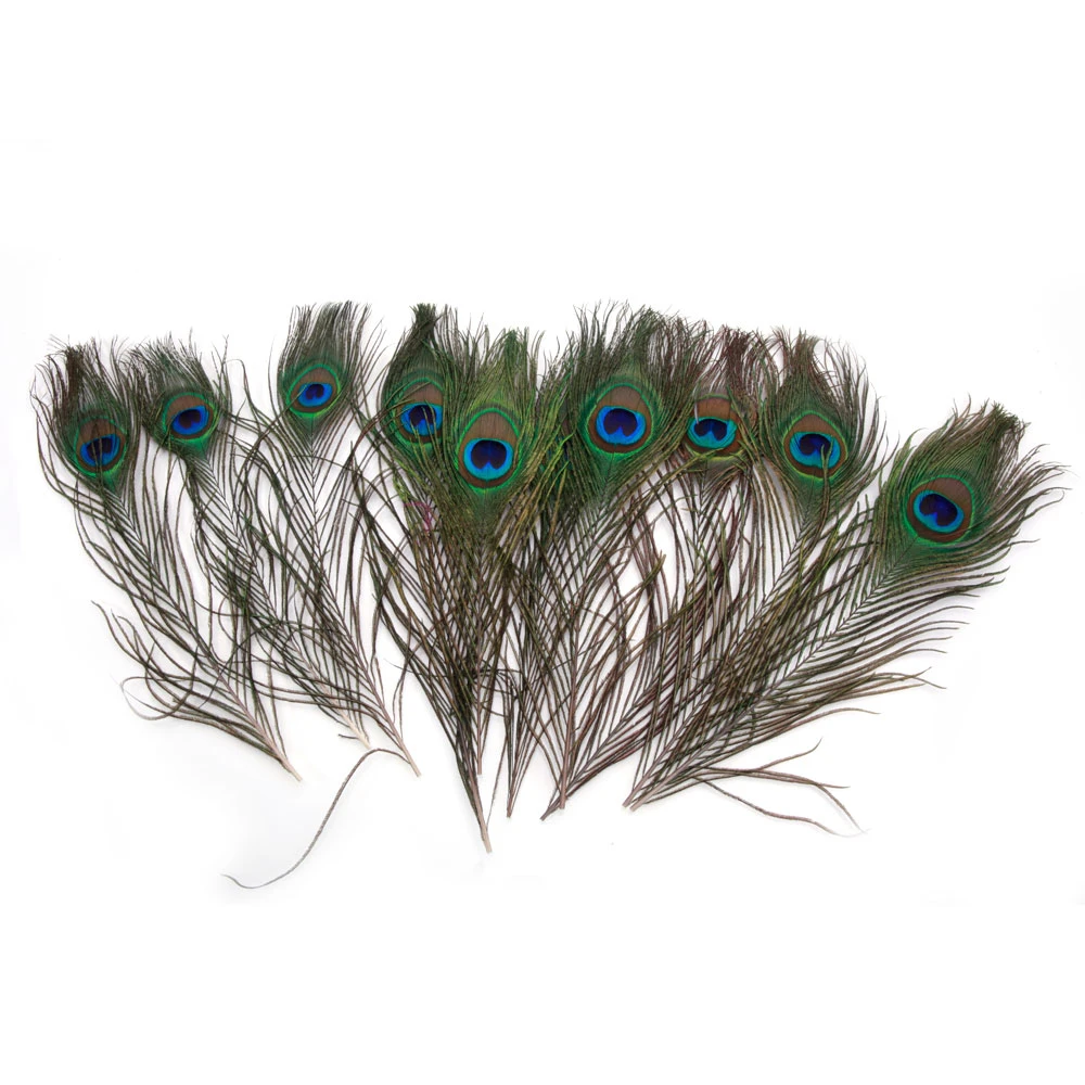 100pcs Beautiful Decoration Peacock Feathers Multi-Colored (2)