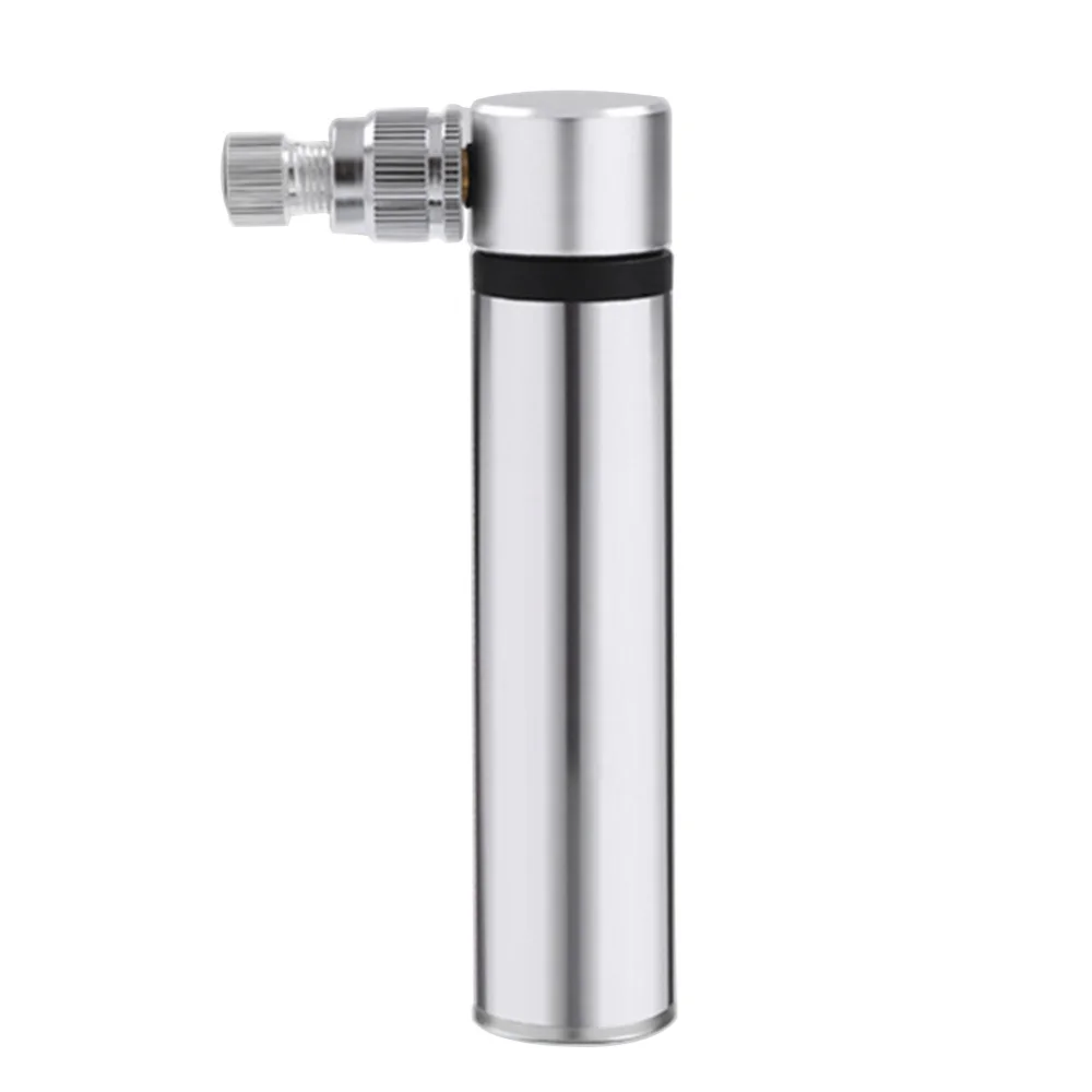 Mini Bicycle Pump Tire Air Inflator Pump for Mountain Bike Basketball - Цвет: Silver