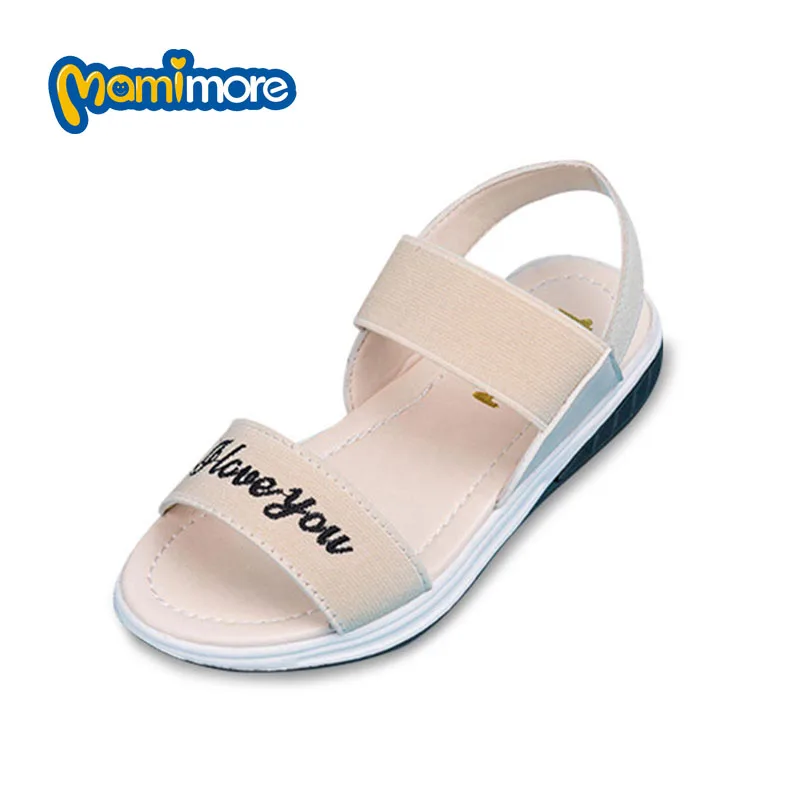 Mamimore Children S Sandals 2017 Summer Comfortable Light Girls Sandals Solid Color PU Soft Rubber Boys