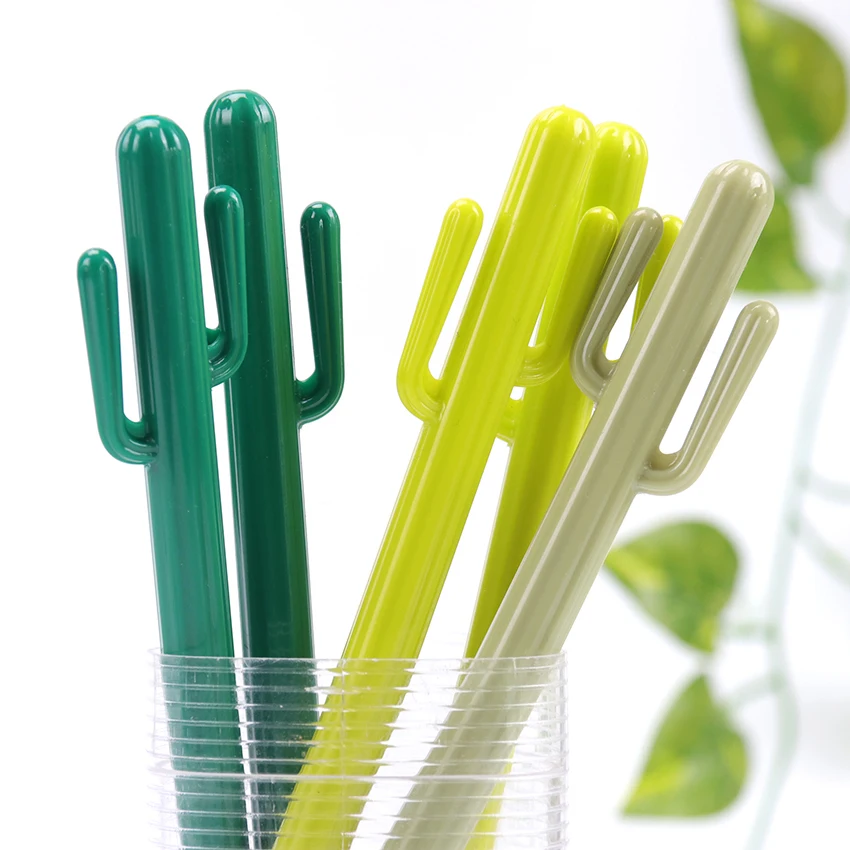 

1PC New Creative Cute Cactus Gel Pen Writing Supplies Fashion Gift School Office Supplies Stationery 0.38mm