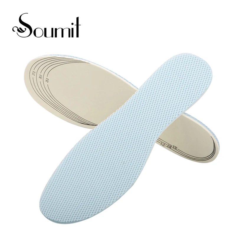 

Soumit Ultra Breathable Insoles for Men Women Sweat-absorbent Deodorant Sport Casual Shoes Insert Health Insole Soles Foot Pad