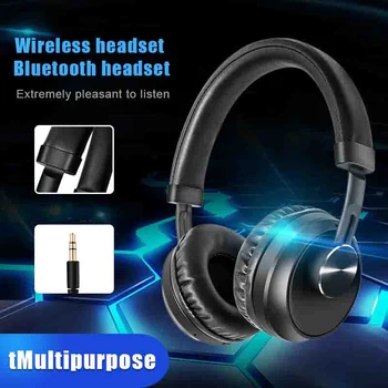 

New Wireless Bluetooth Headphones Noise Cancelling Comfortable for Travel Sport DOM668