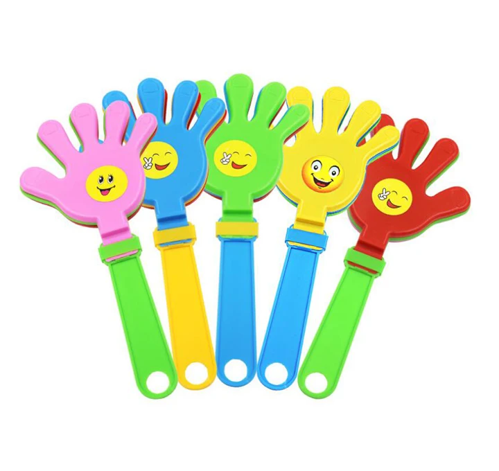 

12Pcs /Lot 28cm Large Size Plastic Hand Clappers Noisemakers Clapping Hands Palm Birthday Fiesta Party Supplies
